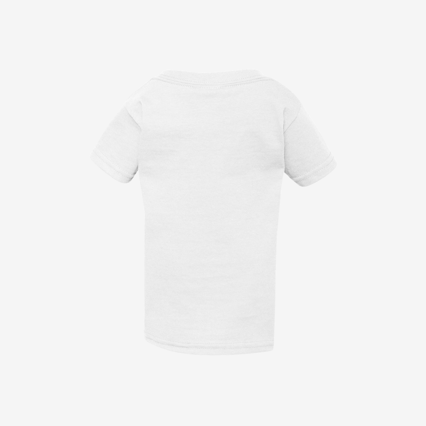 Gildan toddler heavy cotton t shirt white back view custom kids event shirt
