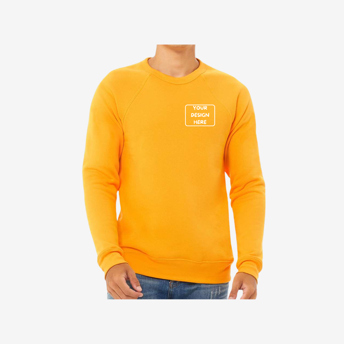 Unisex Sponge Fleece Raglan Crewneck Sweatshirt