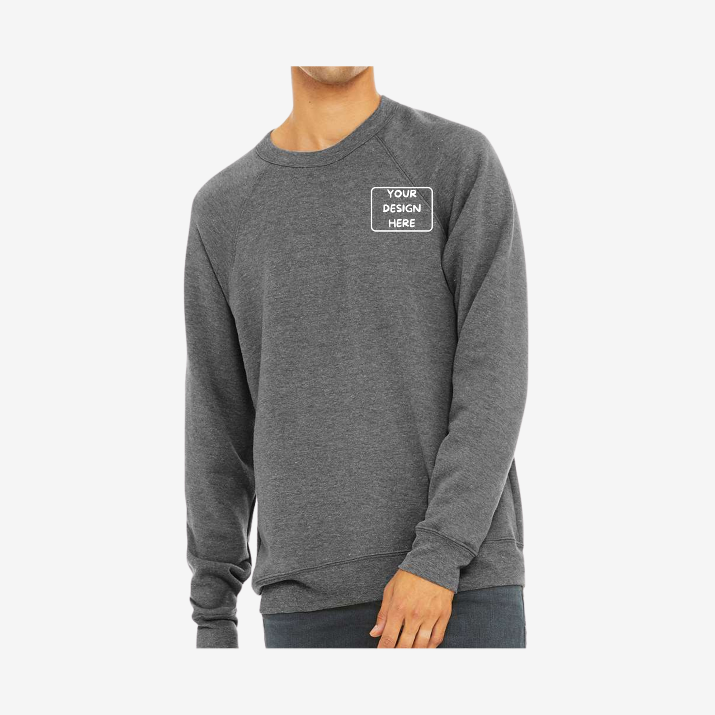 Unisex Sponge Fleece Raglan Crewneck Sweatshirt