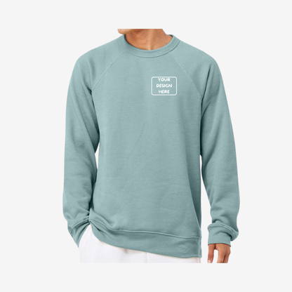 Unisex Sponge Fleece Raglan Crewneck Sweatshirt