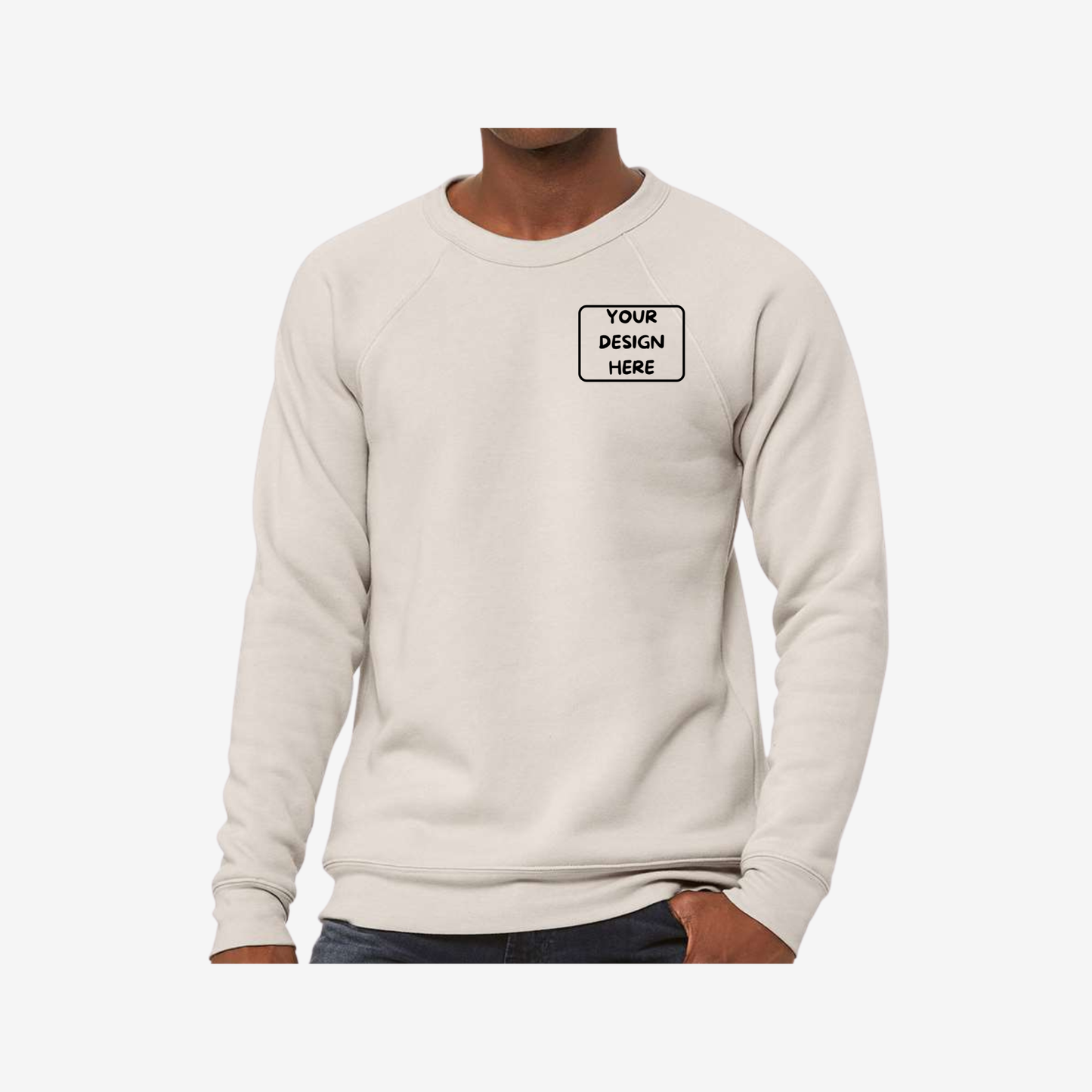Unisex Sponge Fleece Raglan Crewneck Sweatshirt