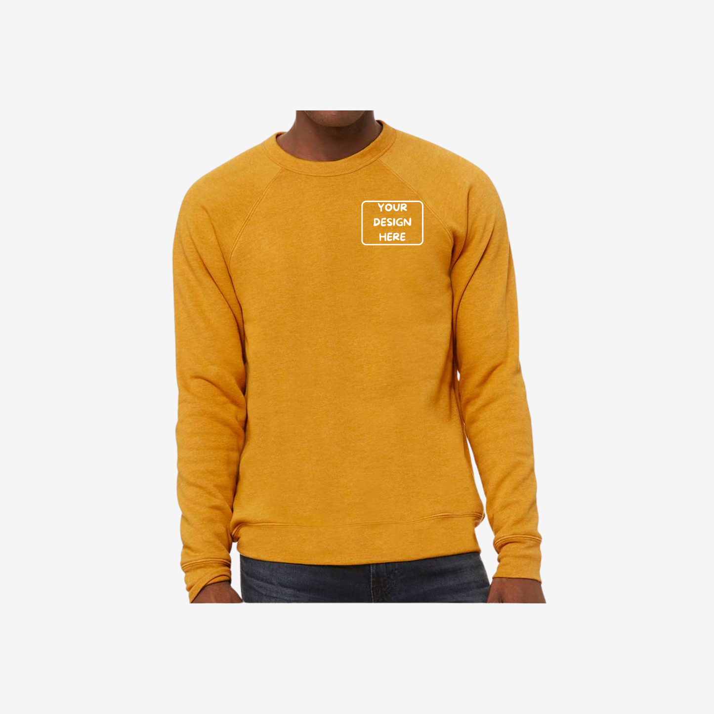 Unisex Sponge Fleece Raglan Crewneck Sweatshirt