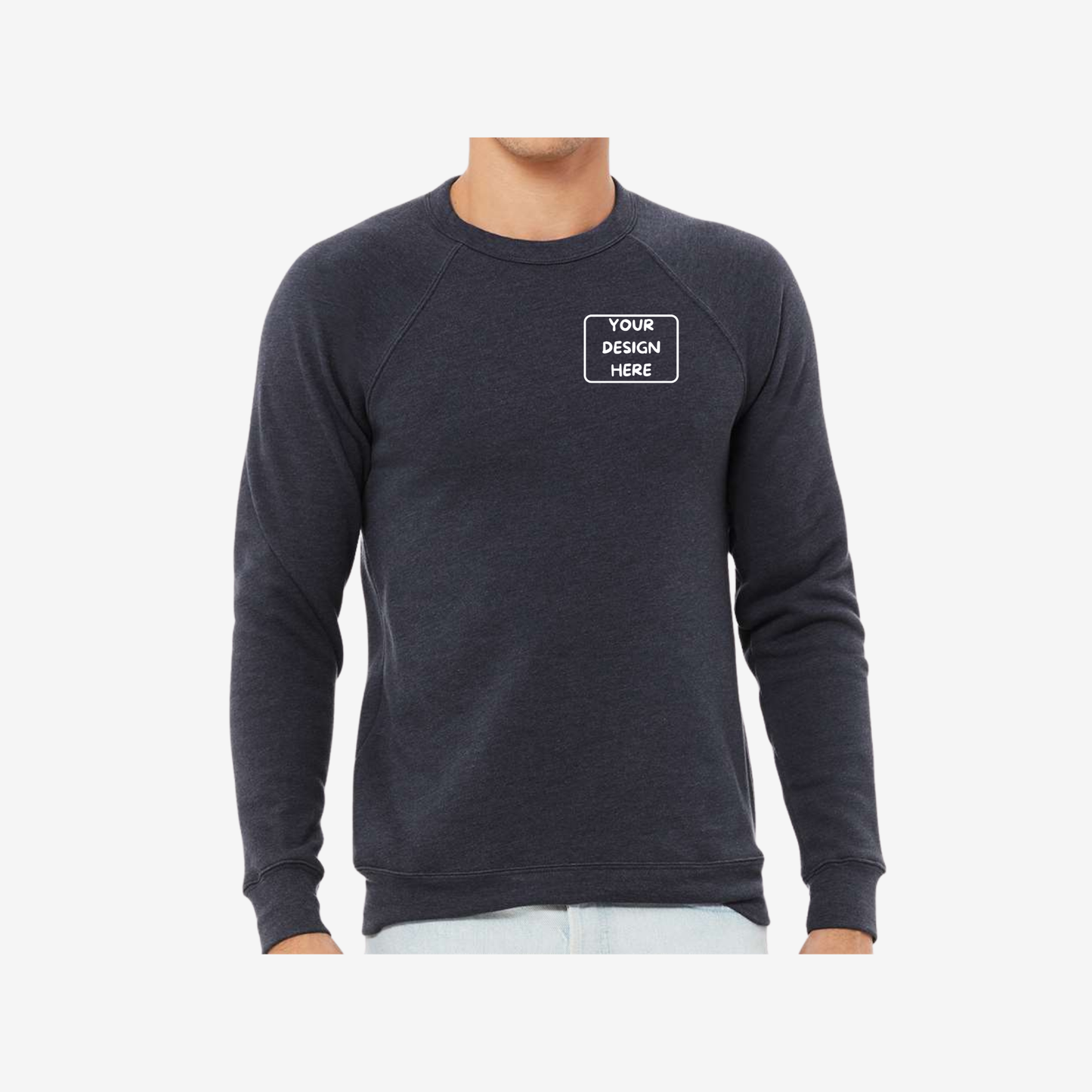 Unisex Sponge Fleece Raglan Crewneck Sweatshirt