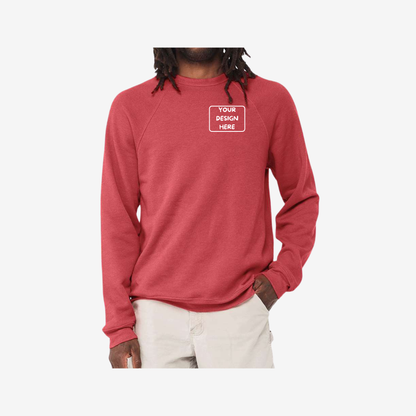 Unisex Sponge Fleece Raglan Crewneck Sweatshirt