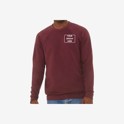 Unisex Sponge Fleece Raglan Crewneck Sweatshirt
