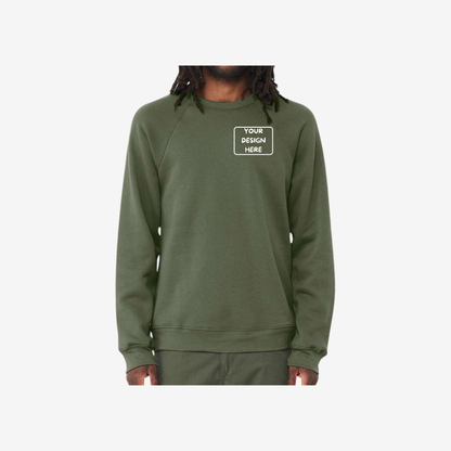 Unisex Sponge Fleece Raglan Crewneck Sweatshirt