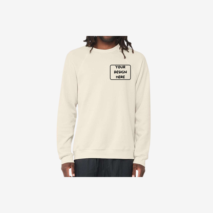 Unisex Sponge Fleece Raglan Crewneck Sweatshirt