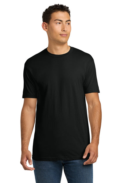 Next Level Apparel Adult Cotton Tee in Black – custom t-shirt printing bulk orders, free shipping