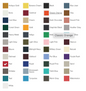 Next Level Apparel Adult Cotton Tee color chart – available colors for bulk custom printed t-shirts