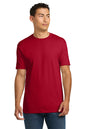Next Level Apparel Adult Cotton Tee in Red – 100 pcs bulk custom t-shirt printing, free shipping