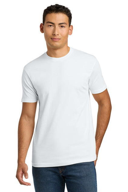Next Level Apparel Adult Cotton Tee in White – wholesale custom printed t-shirts, free shipping