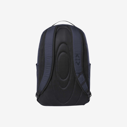 Back view of Oakley 28L Sport Backpack in Team Navy color with padded shoulder straps and ergonomic support