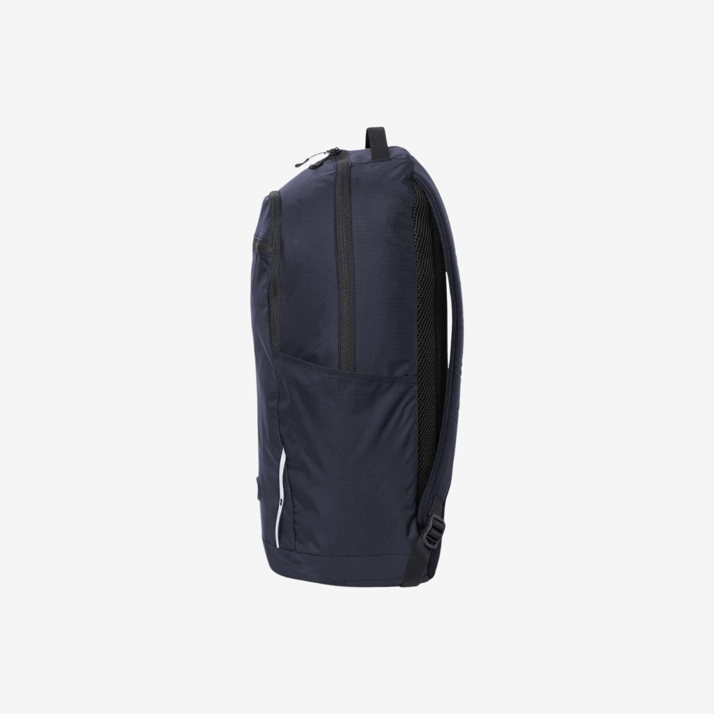Side view of Oakley 28L Sport Backpack in Team Navy color highlighting spacious storage and modern design