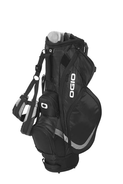 OGIO Vision 2.0 Backpack in Black/Silver with professional custom embroidery by Pro Goodie Promotion