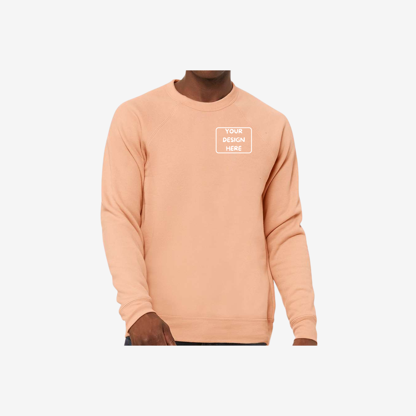 Unisex Sponge Fleece Raglan Crewneck Sweatshirt