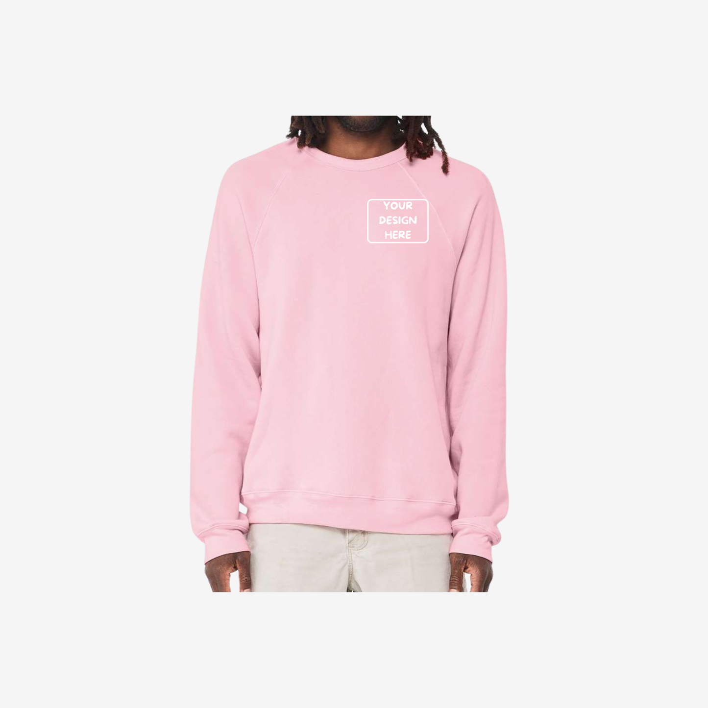 Unisex Sponge Fleece Raglan Crewneck Sweatshirt