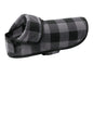 Custom embroidered Port Authority Pet Fleece Jacket in Grey Black Buffalo Check