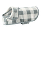 Port Authority Pet Fleece Jacket in Marshmallow Monument Grey Buffalo Check – embroidered logo available