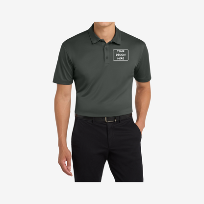 Port Authority Silk Touch Performance Polo K540 steel grey front view professional performance polo