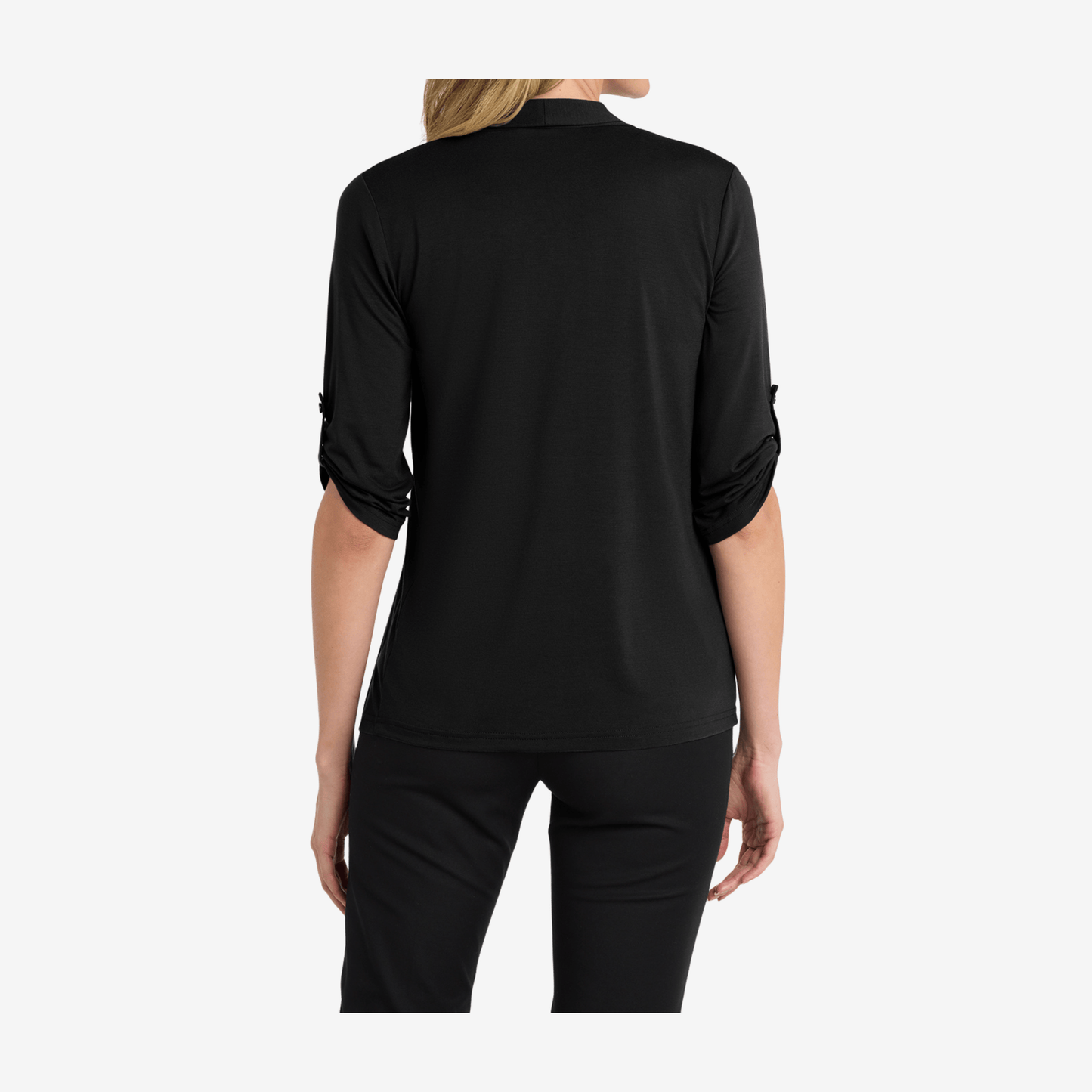 Port Authority Women's Concept Shrug L543 black back view women's business casual shrug