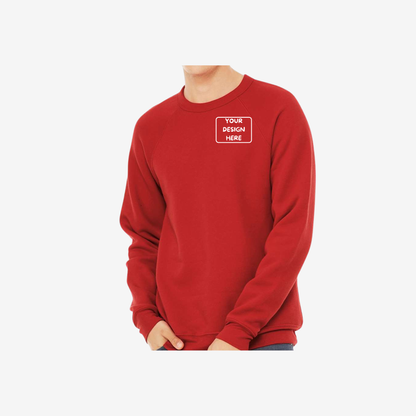 Unisex Sponge Fleece Raglan Crewneck Sweatshirt