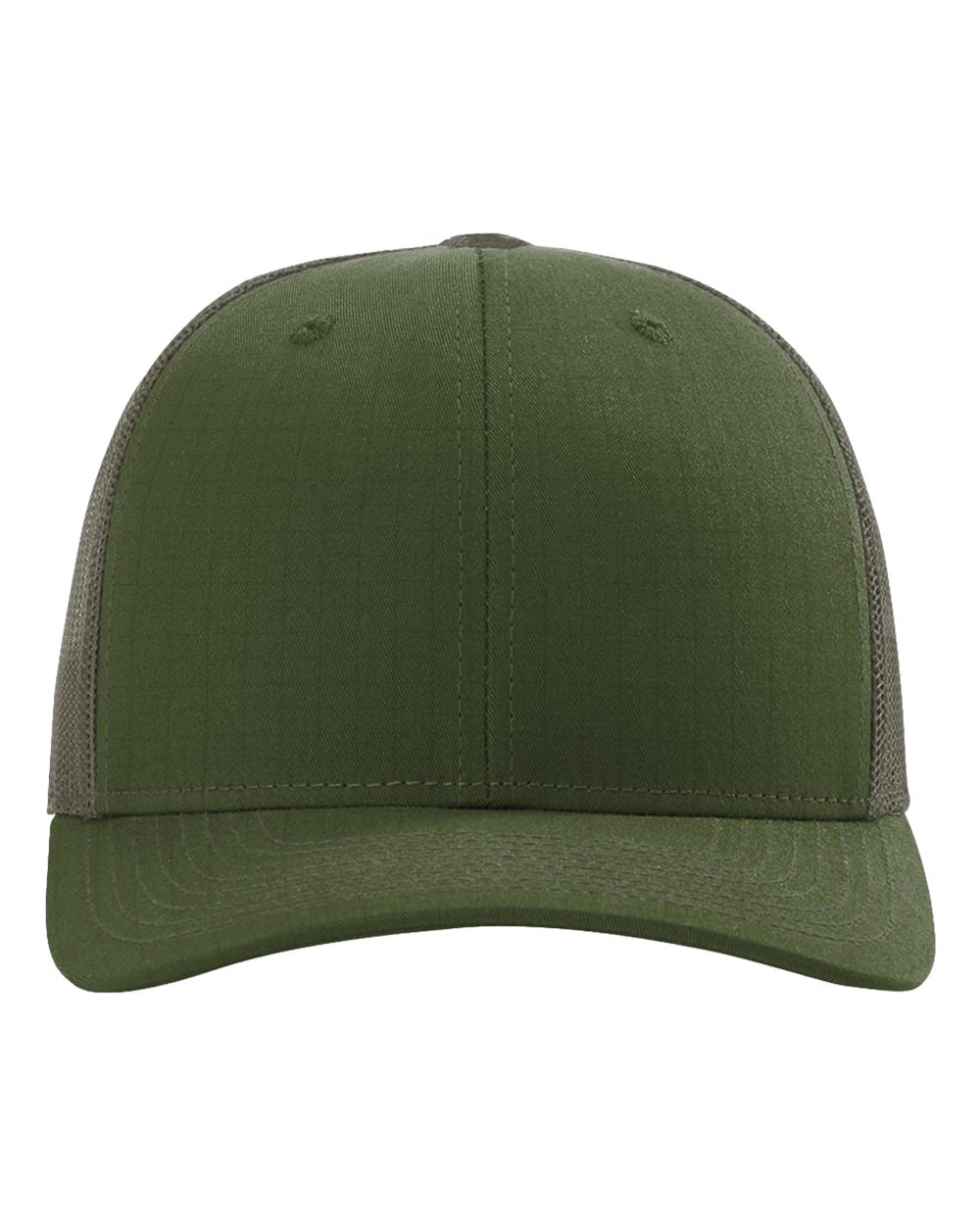 Army Olive Richardson 112T Tactical Trucker Cap customized with embroidery
