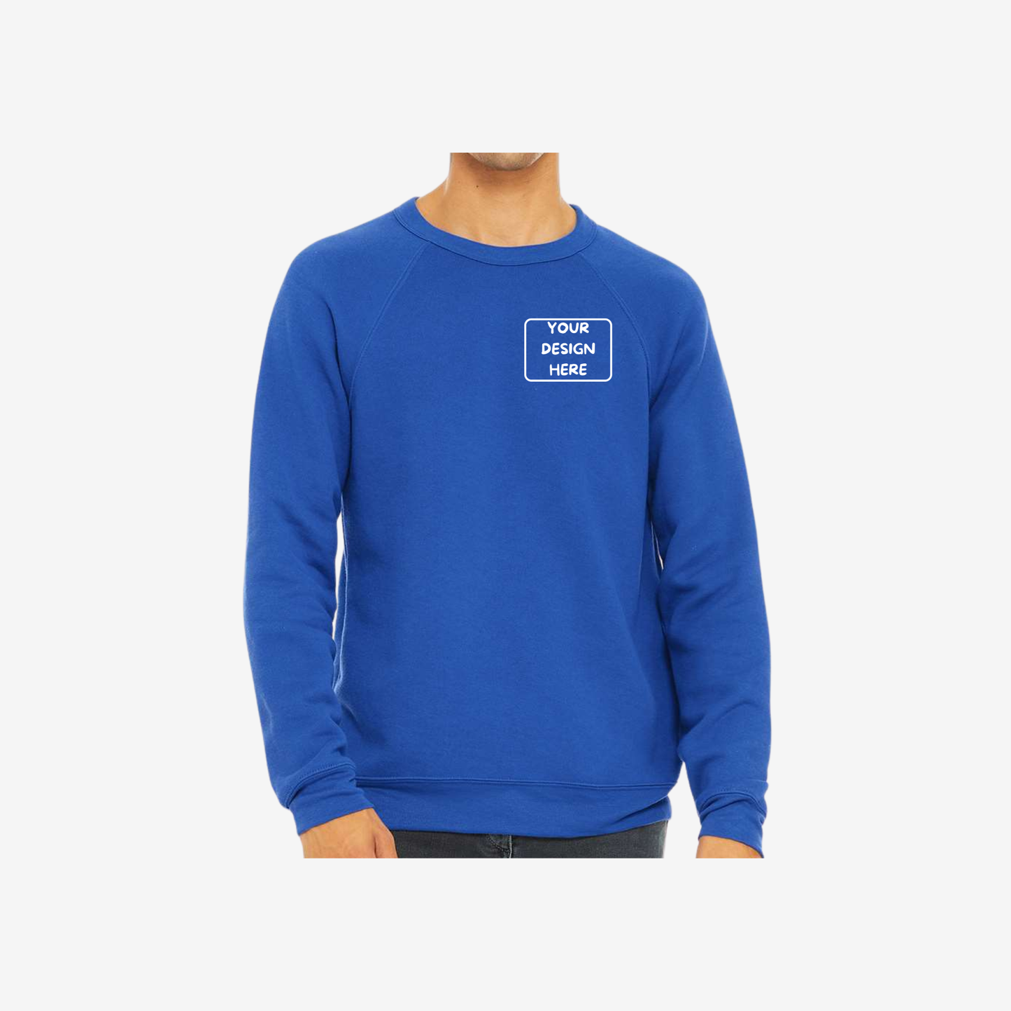 Unisex Sponge Fleece Raglan Crewneck Sweatshirt