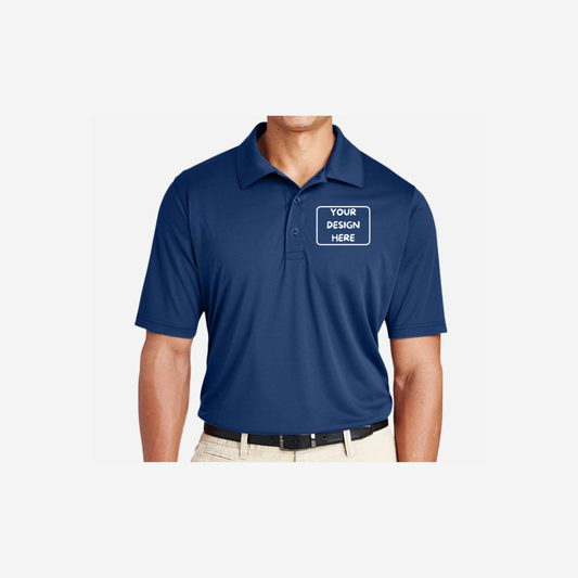 Team 365 men’s tall performance polo sport dark navy embroidered business uniform polo shirt