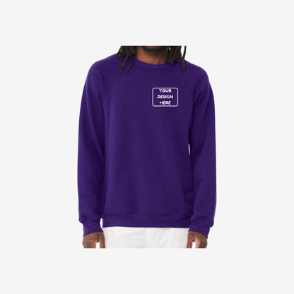 Unisex Sponge Fleece Raglan Crewneck Sweatshirt