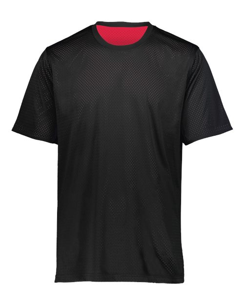 Youth Mesh Reversible Jersey – Augusta 1603 in black and scarlet red, reversible youth team jersey by Pro Goodie Promotion