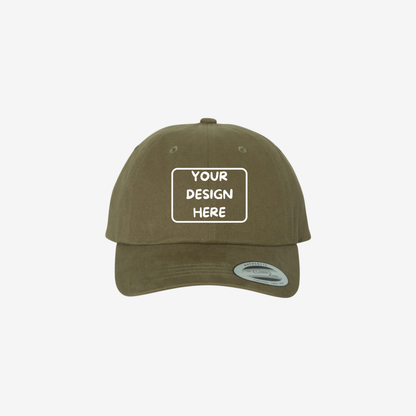 Loden YP Classics 6245PT peached cotton twill dad hat with a low-profile crown and curved bill